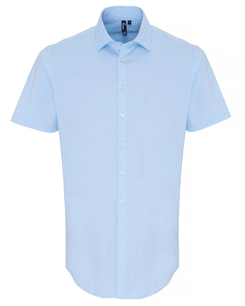 Premier Workwear Mens Stretch Poplin S/S Shirt - PR246M