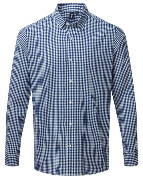 Premier Workwear Mens Maxton Check Long Sleeve Shirt - PR252M