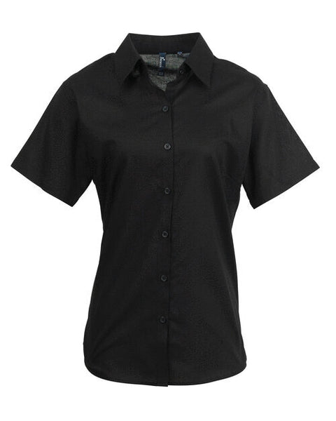 Premier Women's Short Sleeve Signature Oxford Blouse