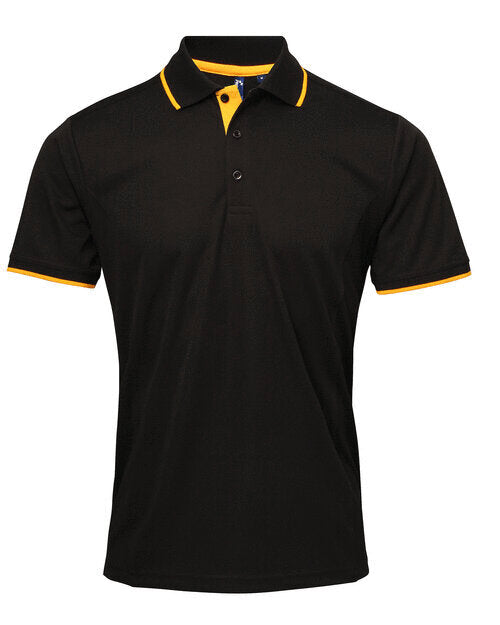 Premier Workwear Mens Contrast Tipped Coolchecker Polo Shirt - PR618M