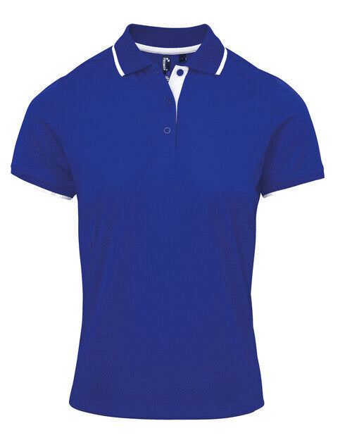 Premier Workwear Ladies Contrast Tipped Coolchecker Polo Shirt - PR619M
