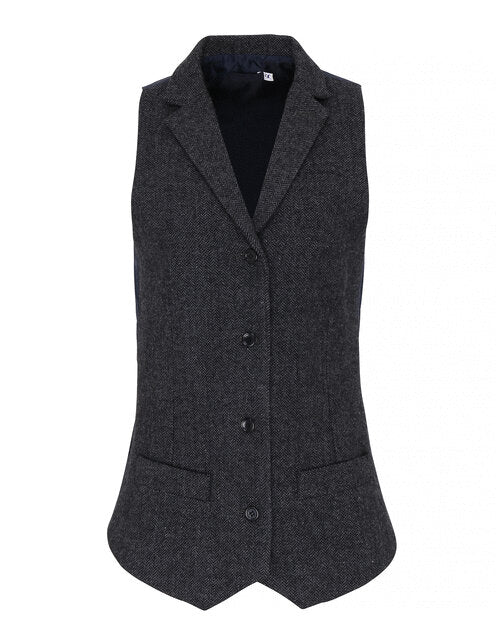 Premier Workwear Ladies Herringbone Waistcoat - PR626M