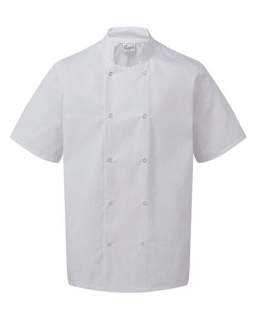 Premier Workwear Stud S/S Chef Jacket - PR664M