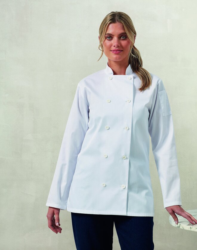 Premier Women's Long Sleeve Chef's Jacket