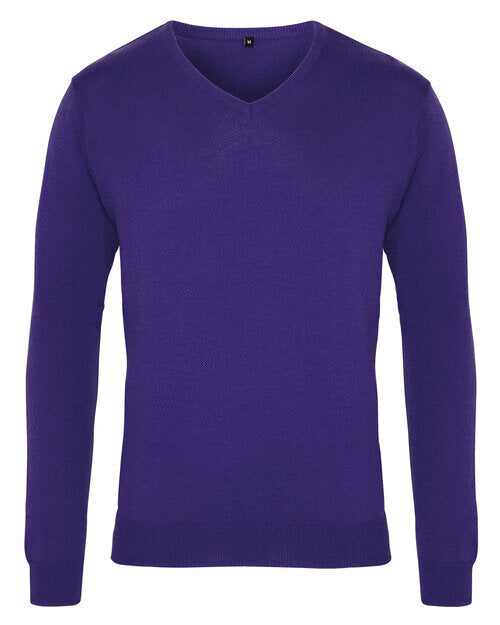 Premier Workwear Mens V-Neck Knitted Sweater - PR694M
