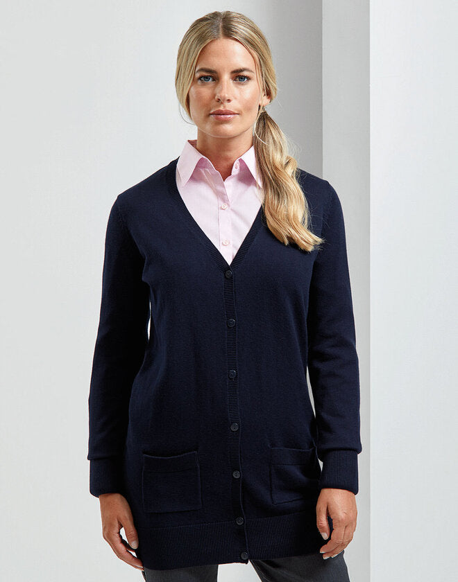 Premier Women's Long Length Knitted Cardigan