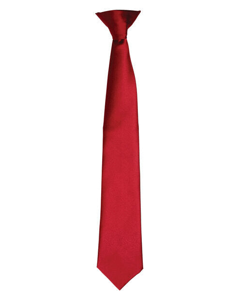 Premier Workwear Colours Collection Satin Clip On Tie - PR755M