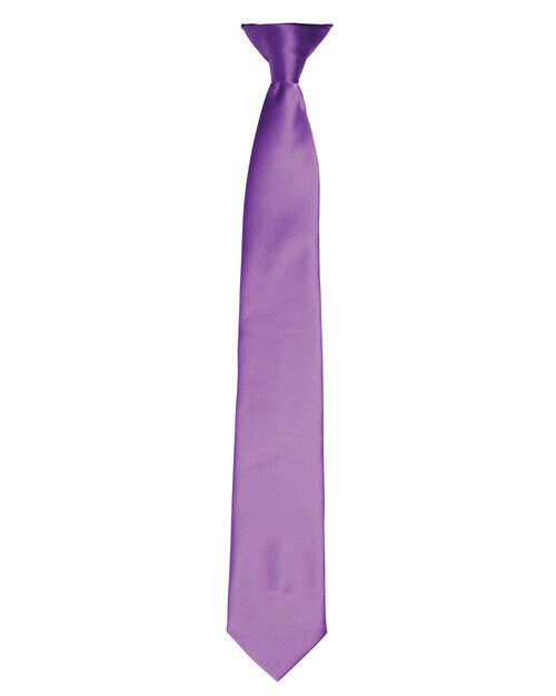 Premier Workwear Colours Collection Satin Clip On Tie - PR755M