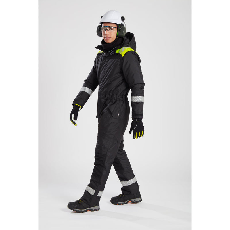Model looking forward, wearing Portwest beanie and Top Guard glasses.