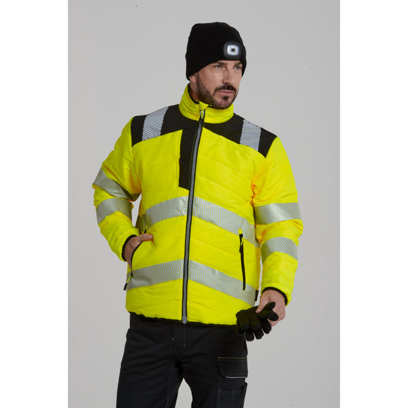 model in the PW3 Work Trousers T601.