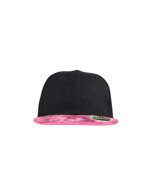 Result Bronx Glitter Flat Peak Snapback Cap