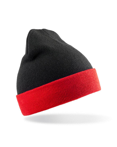 Result Recycled Black Compass Beanie