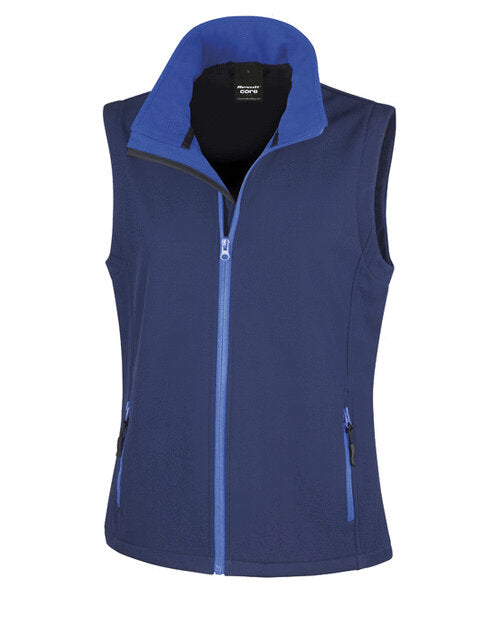 Result Ladies Printable Softshell Bodywarmer With Recycled Fleece Inner