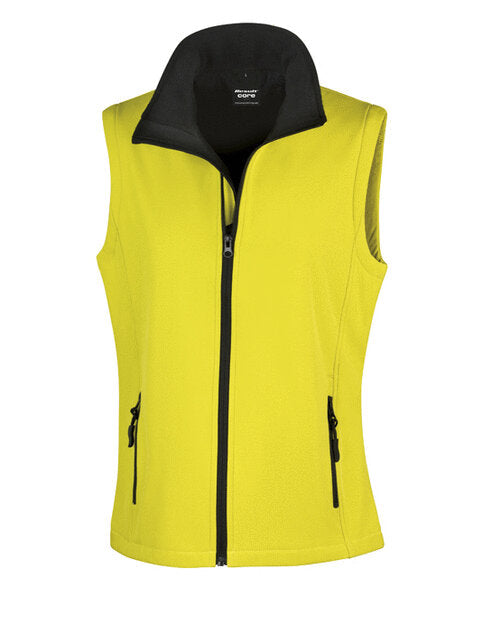 Result Ladies Printable Softshell Bodywarmer With Recycled Fleece Inner