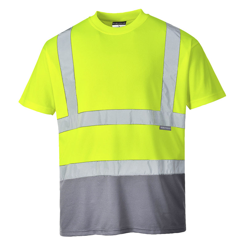 Portwest Hi-Vis Contrast T-Shirt Short Sleeved