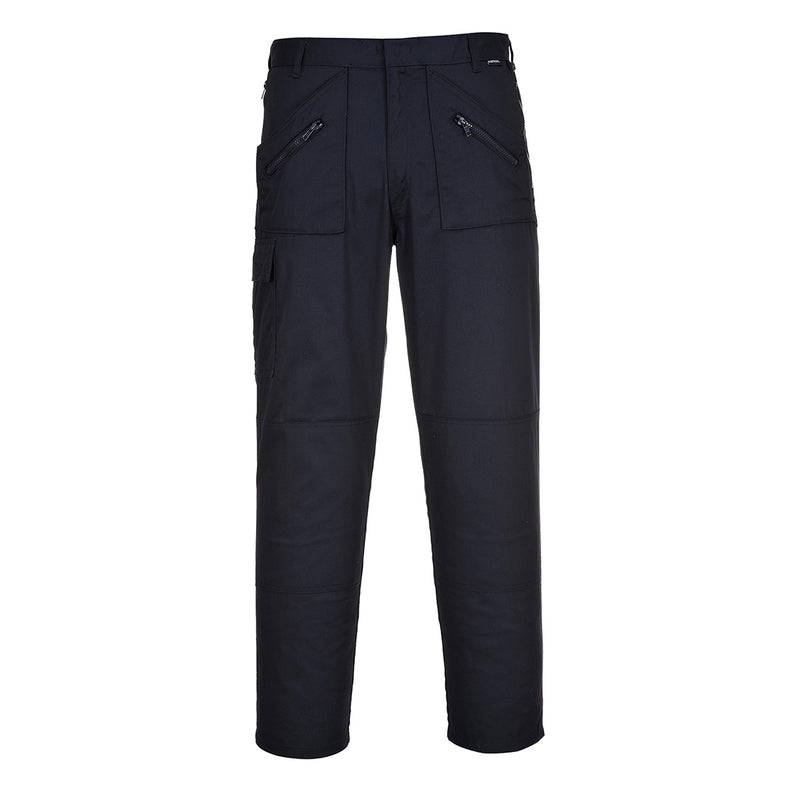 Portwest Action Trousers in navy, extra-tall length.