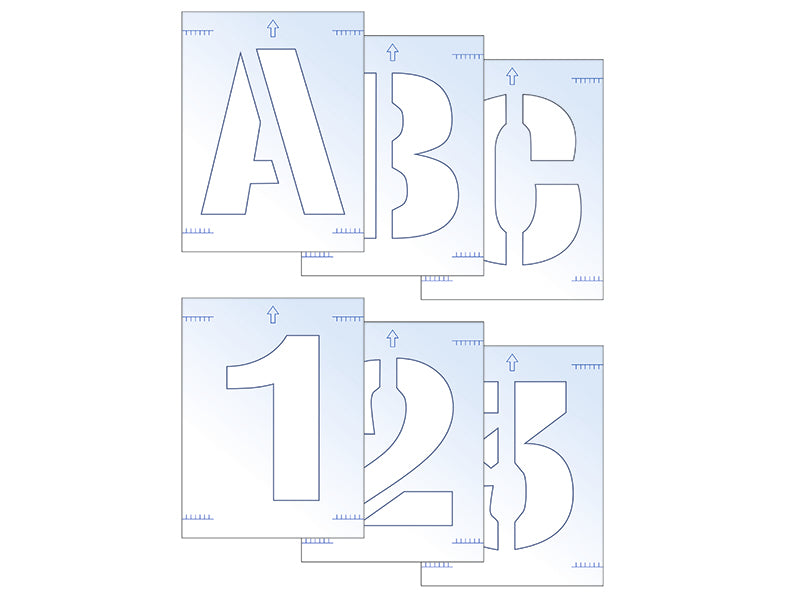 Scan Letter & Number Stencil Kit