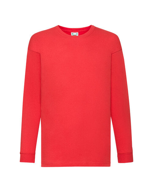 Fruit of the Loom Kids Valueweight Long Sleeve T