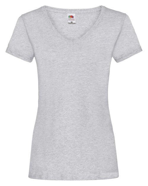 Fruit of the Loom Ladies Valueweight V-Neck T