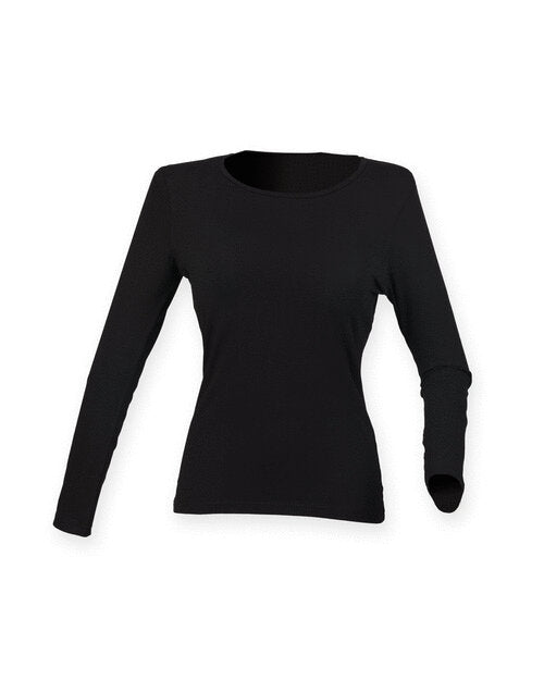SF Clothing Ladies Feel Good Long Sleeve Stretch T-Shirt - ST124M