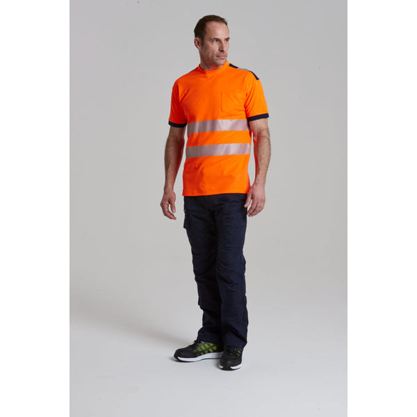 Portwest KX3 ripstop trousers and a coordinating hi-vis jacket for a complete look.