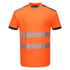Portwest PW3 Hi-Vis Cotton Comfort T-Shirt Short Sleeved - T181