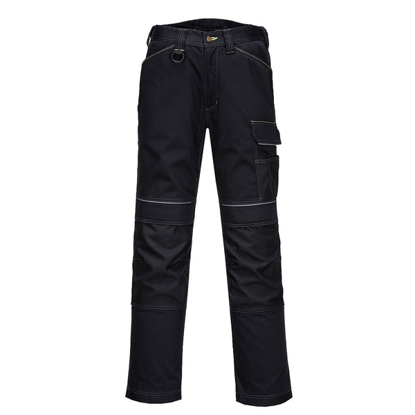 Portwest PW3 Work Trousers in black, regular length.