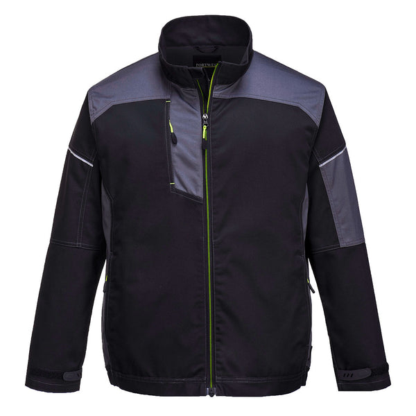 Portwest   Work Jacket in a stylish blue and black design.