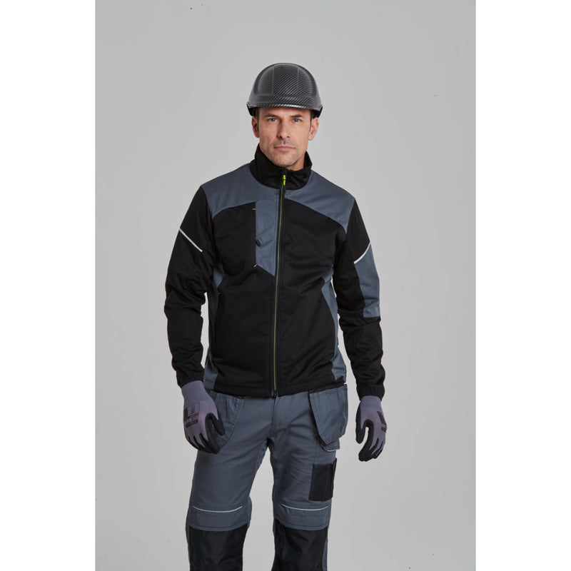 A person in Portwest workwear, including Dermiflex Aqua gloves.