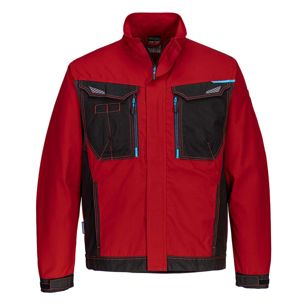 Portwest Work Jacket in a professional dark red.