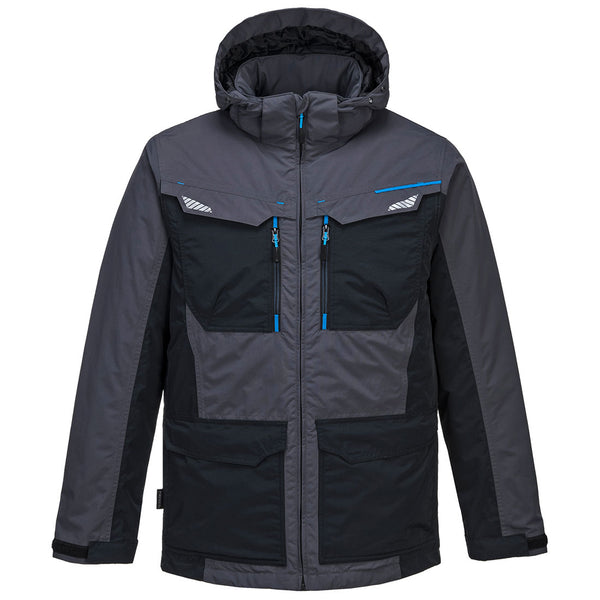 Portwest WX3 Winter Jacket in modern metal grey.