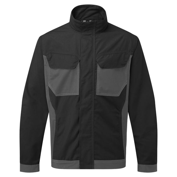 Portwest WX3 Industrial Wash Jacket in durable black.