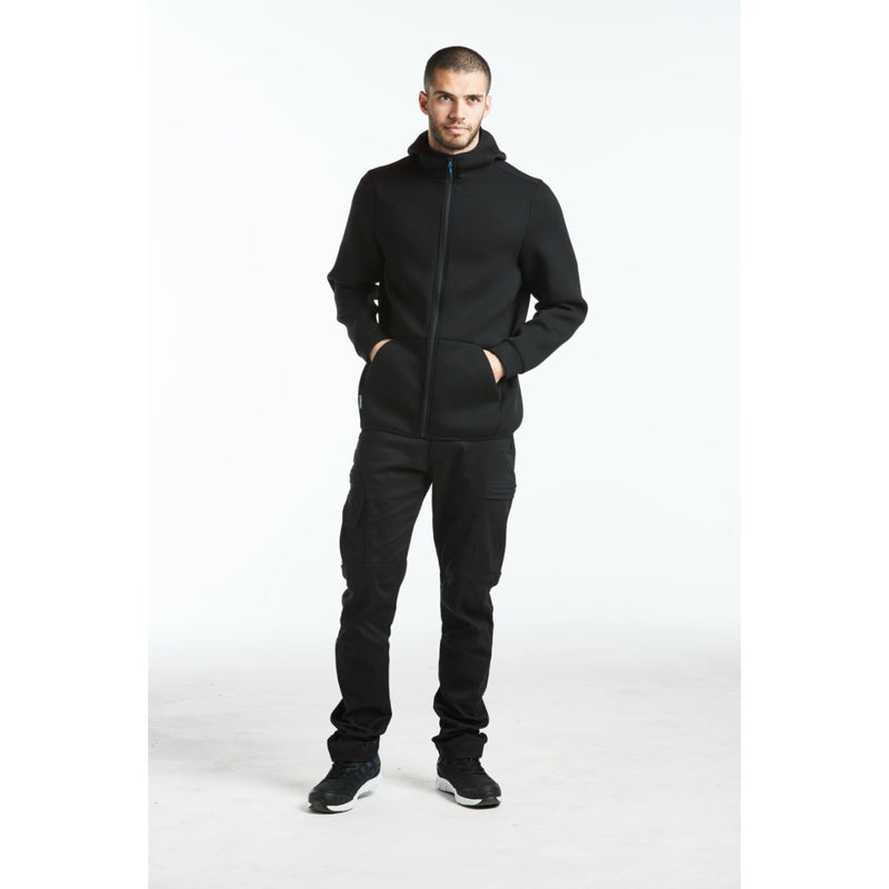 Front view of a worker in the Portwest Technical Fleece