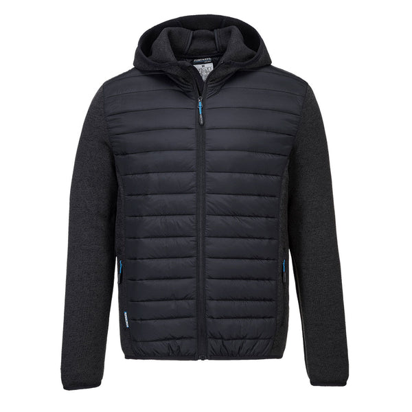 Portwest  Hybrid Baffle Jacket in gunmetal grey.