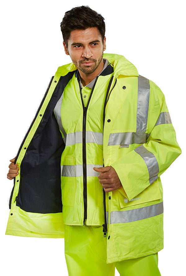 B-Seen 4 in 1 Hi-Vis Jacket and Bodywarmer