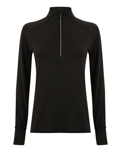 Tombo Ladies Long Sleeve 1/4 Zip Top - TL563M