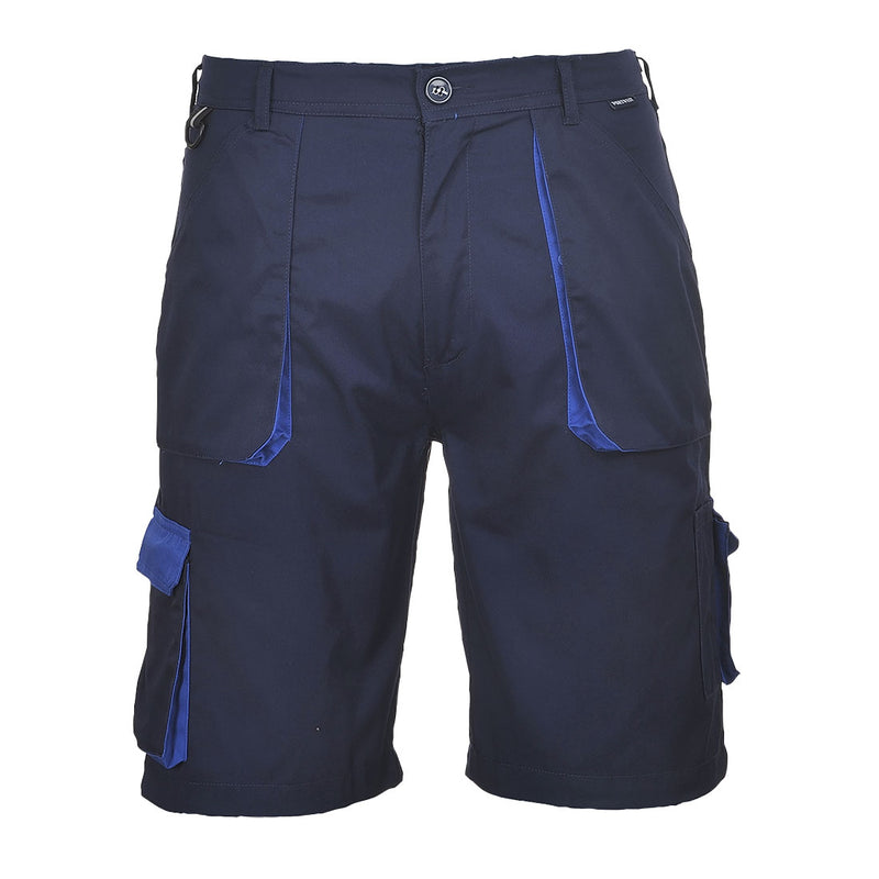 Portwest Texo Contrast Shorts in navy.