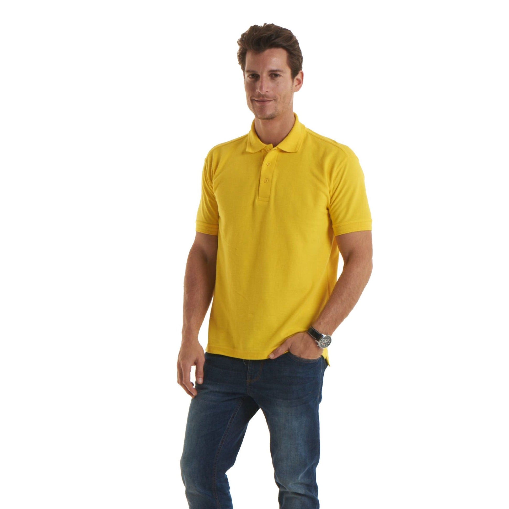 Uneek Premium Unisex Poloshirt UC102 - Yellow