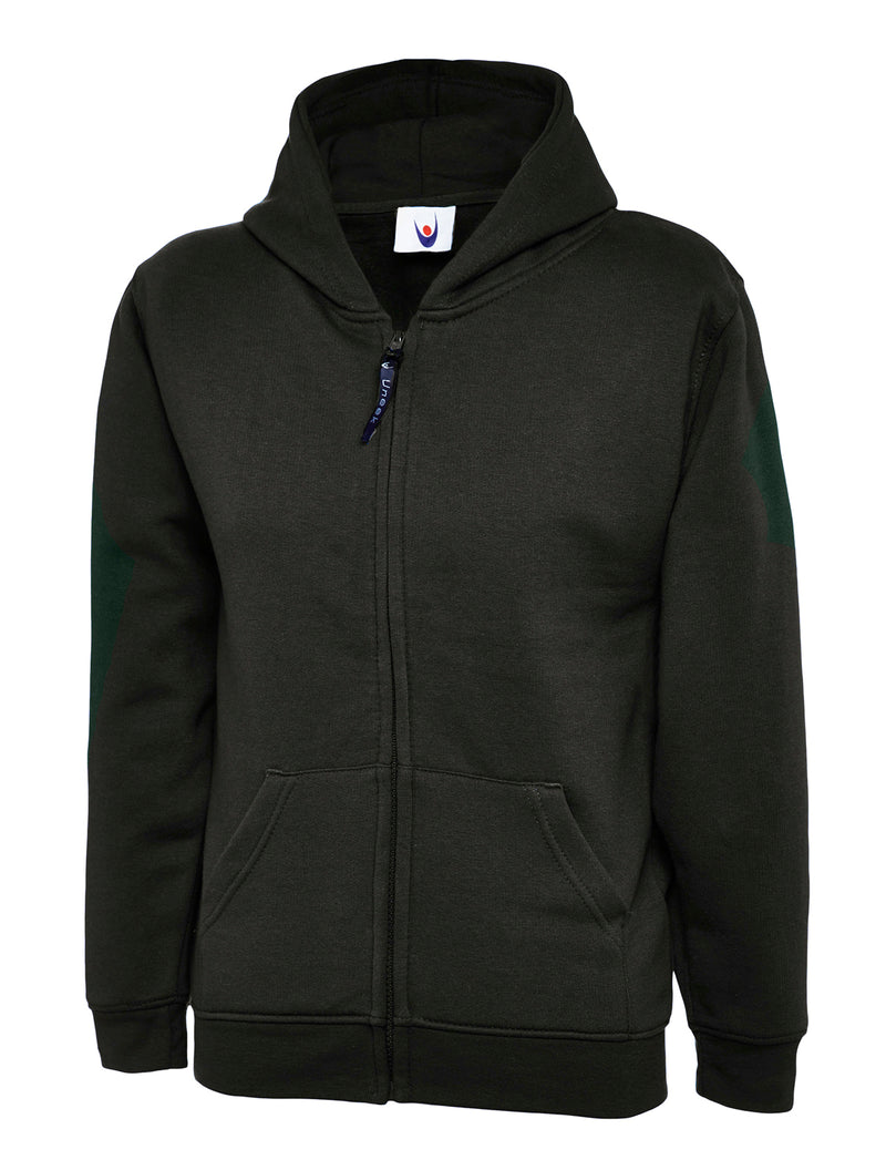 Uneek Childrens Classic Full Zip Hooded Sweatshirt - UC506