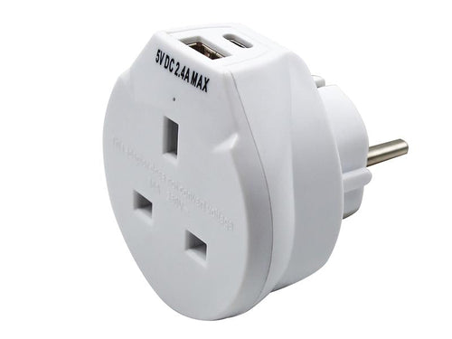 Travel Socket with USB Charger