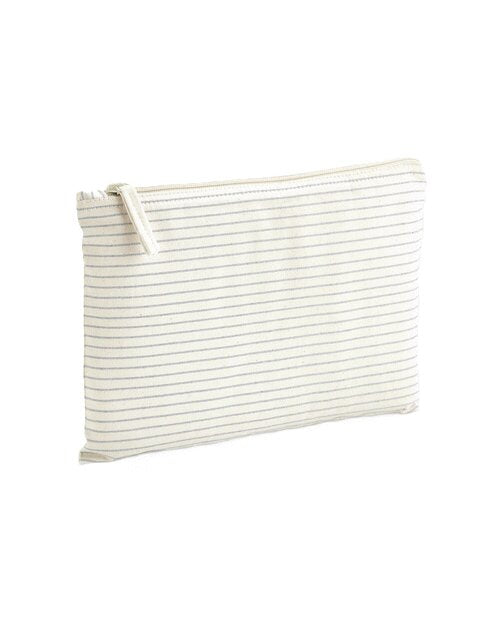 Westford Mill Striped Organic Cotton Accessory Pouch