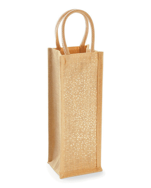 Westford Mill Shimmer Jute Bottle Bag