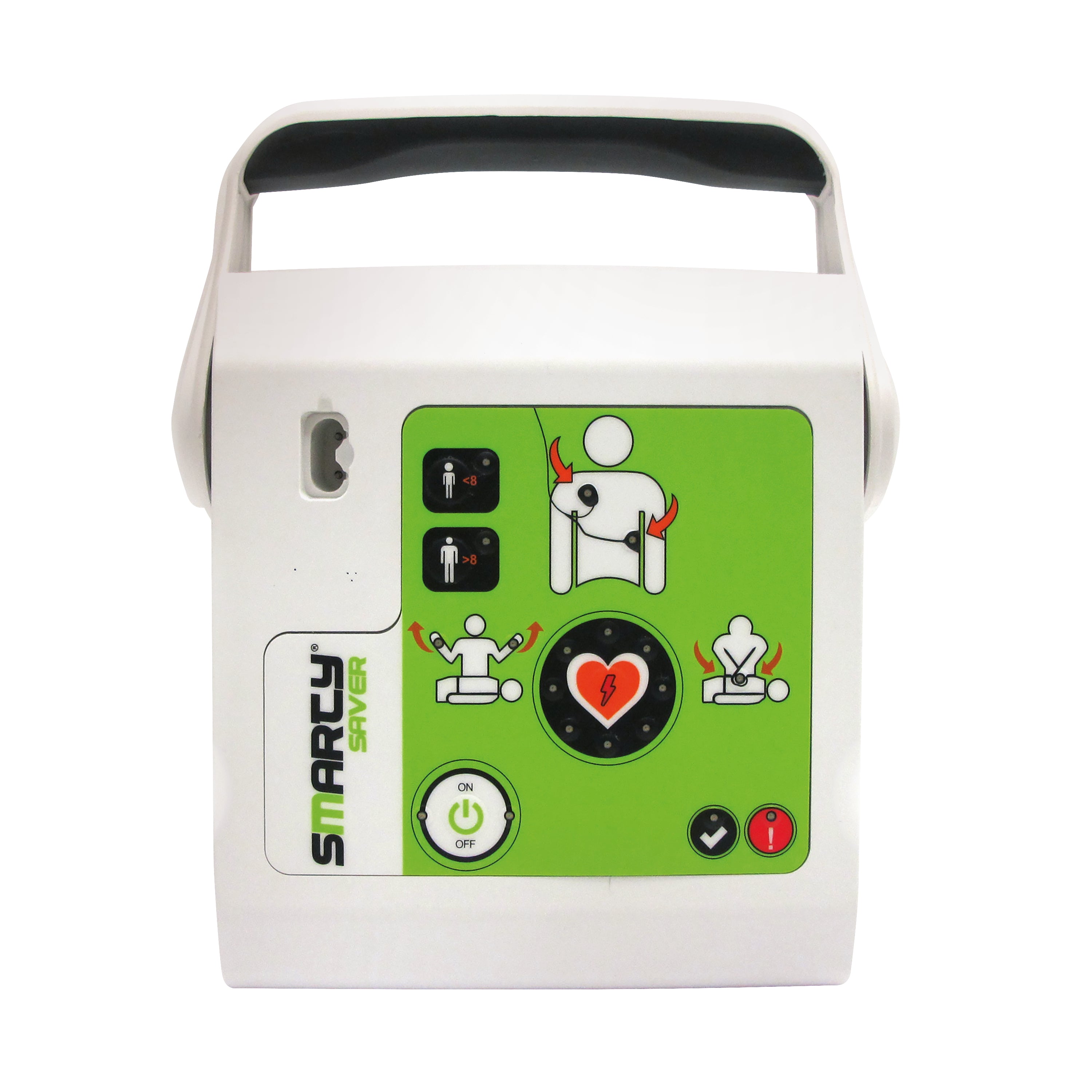 Smarty Saver Semi Automatic Defibrillator with Sturdy Defibrillator Case SM1B1001
