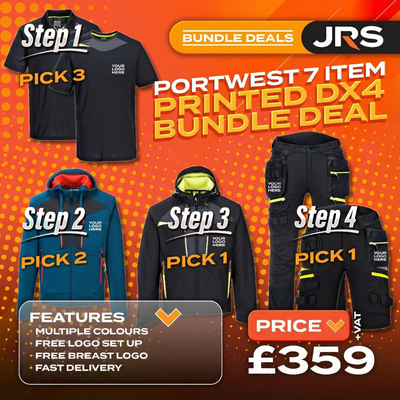 Portwest 7 Item Mix & Match - Printed DX4 Bundle Deal with Free Company Logo