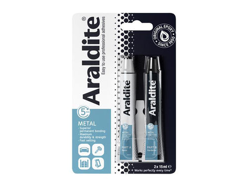 Araldite Steel Epoxy 2 x 15ml Tubes