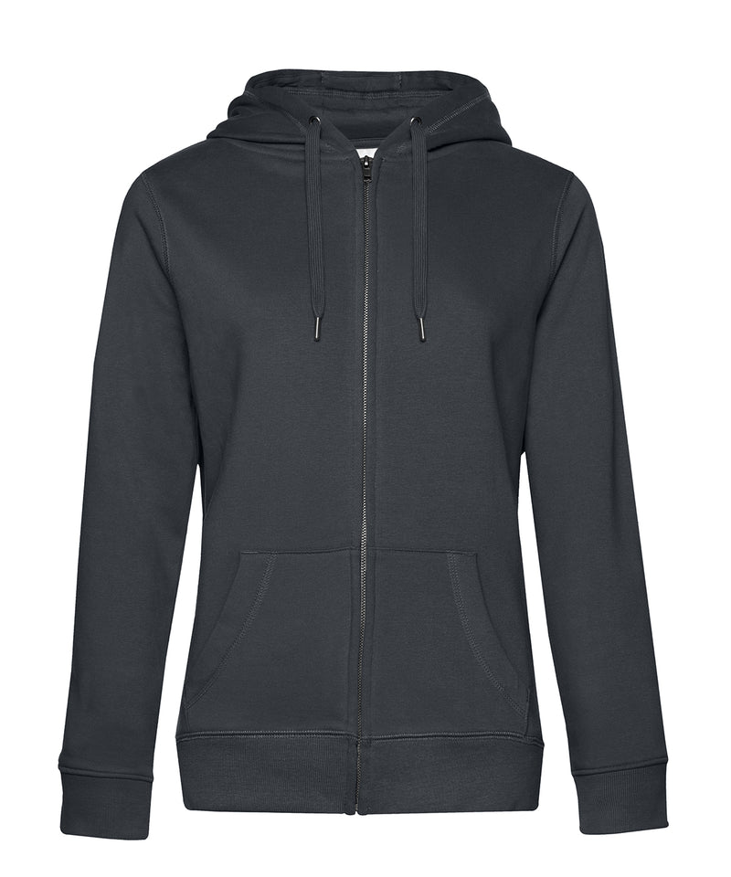 B&C Collection Queen zipped hoodie B012F in asphalt