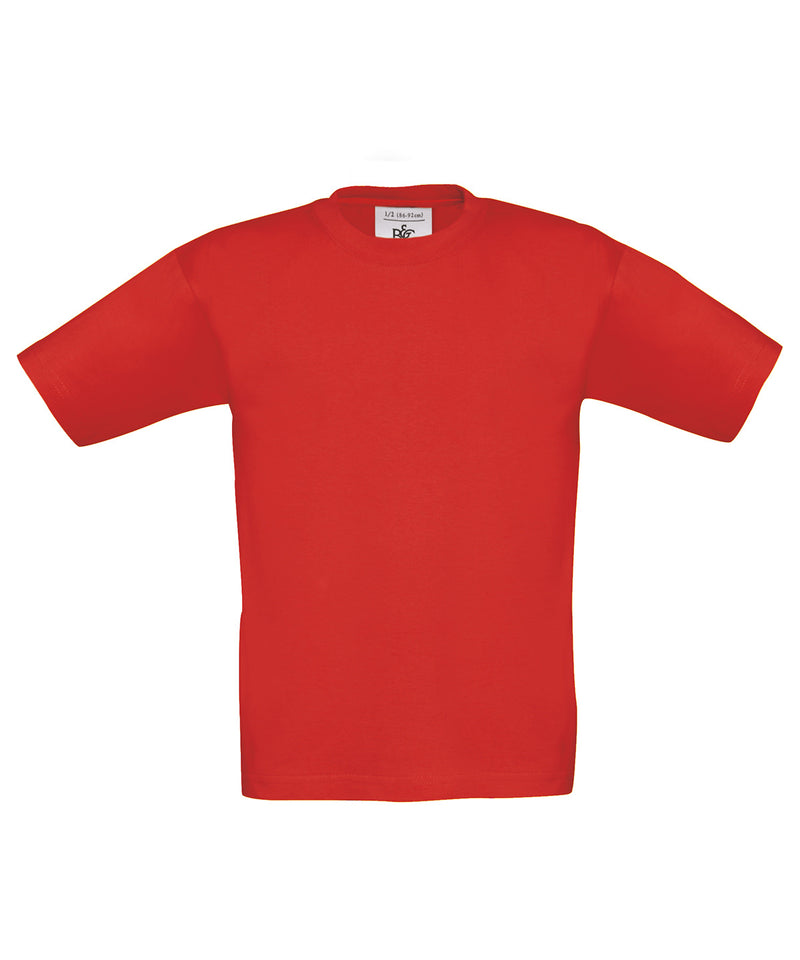 B&C Collection Exact 190 kids' t-shirt B190B in red