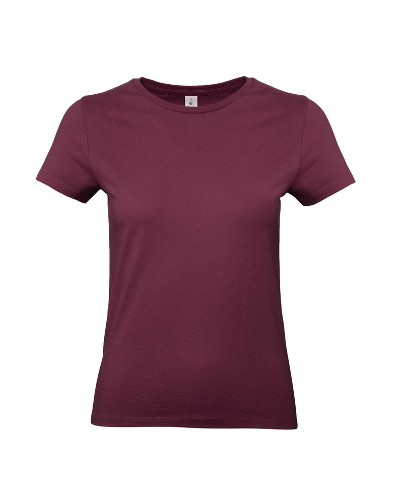 B&C Collection E190 women's t-shirt B220F in burgundy