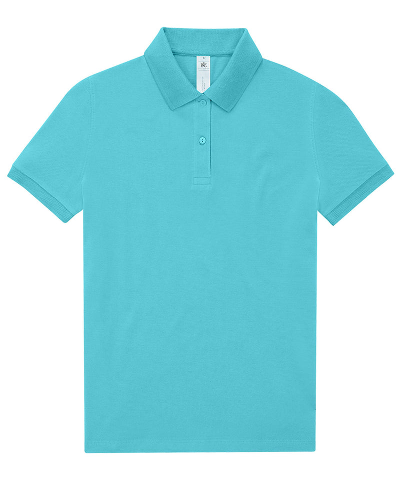 B&C My Polo 180 women's polo B261F in meta turquoise