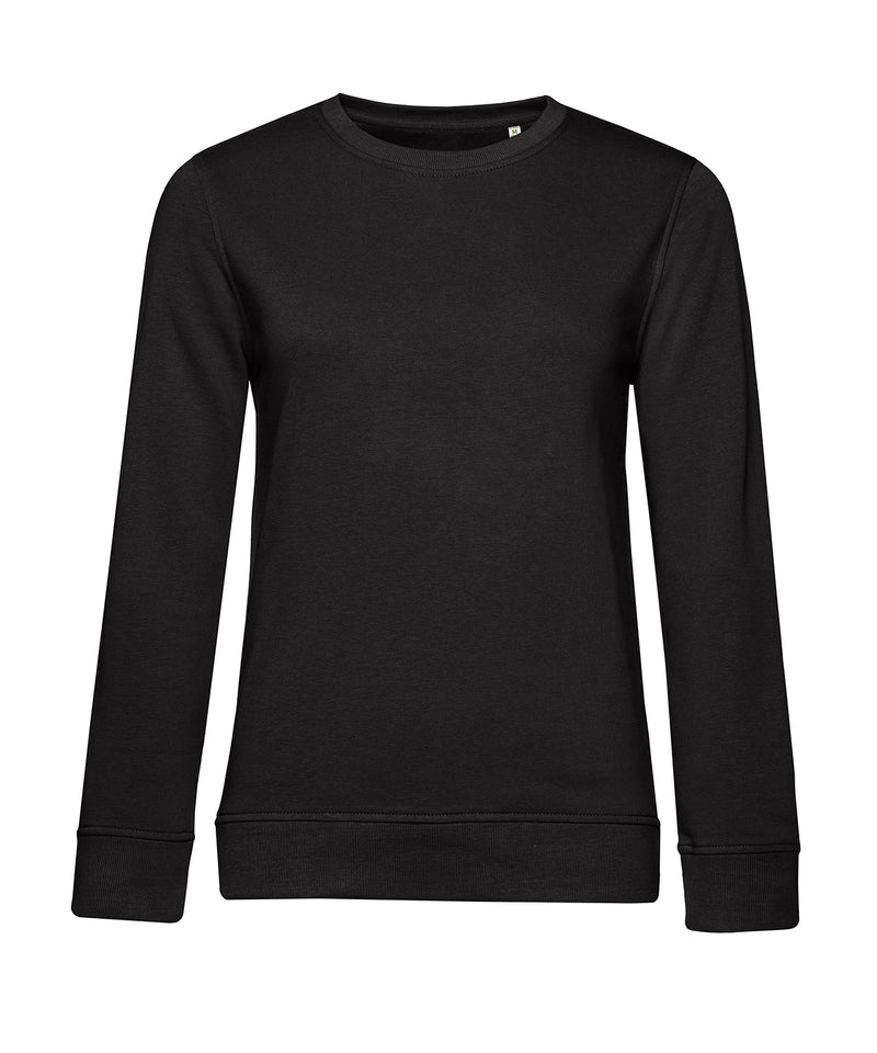 B&C Inspire crew neck women's sweatshirt B266F in pure black